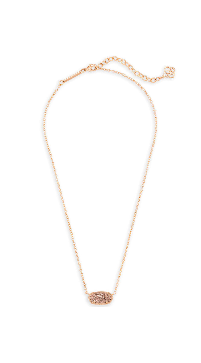 Elisa pendant necklace deals in rose gold drusy