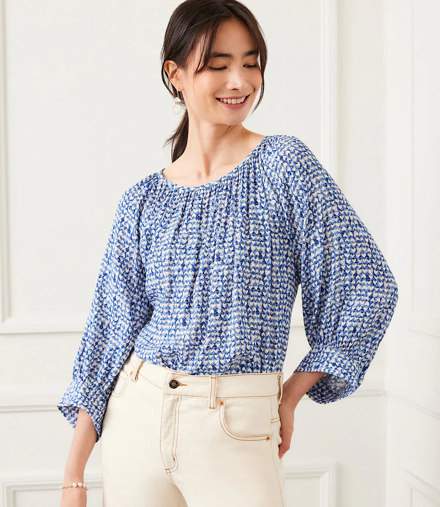 Heart Blouson Sleeve Top – 5th Street Clothing co.